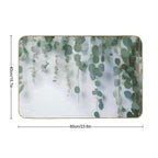 Eucalyptus Leaves And Branches  Repositionable Bath Mat