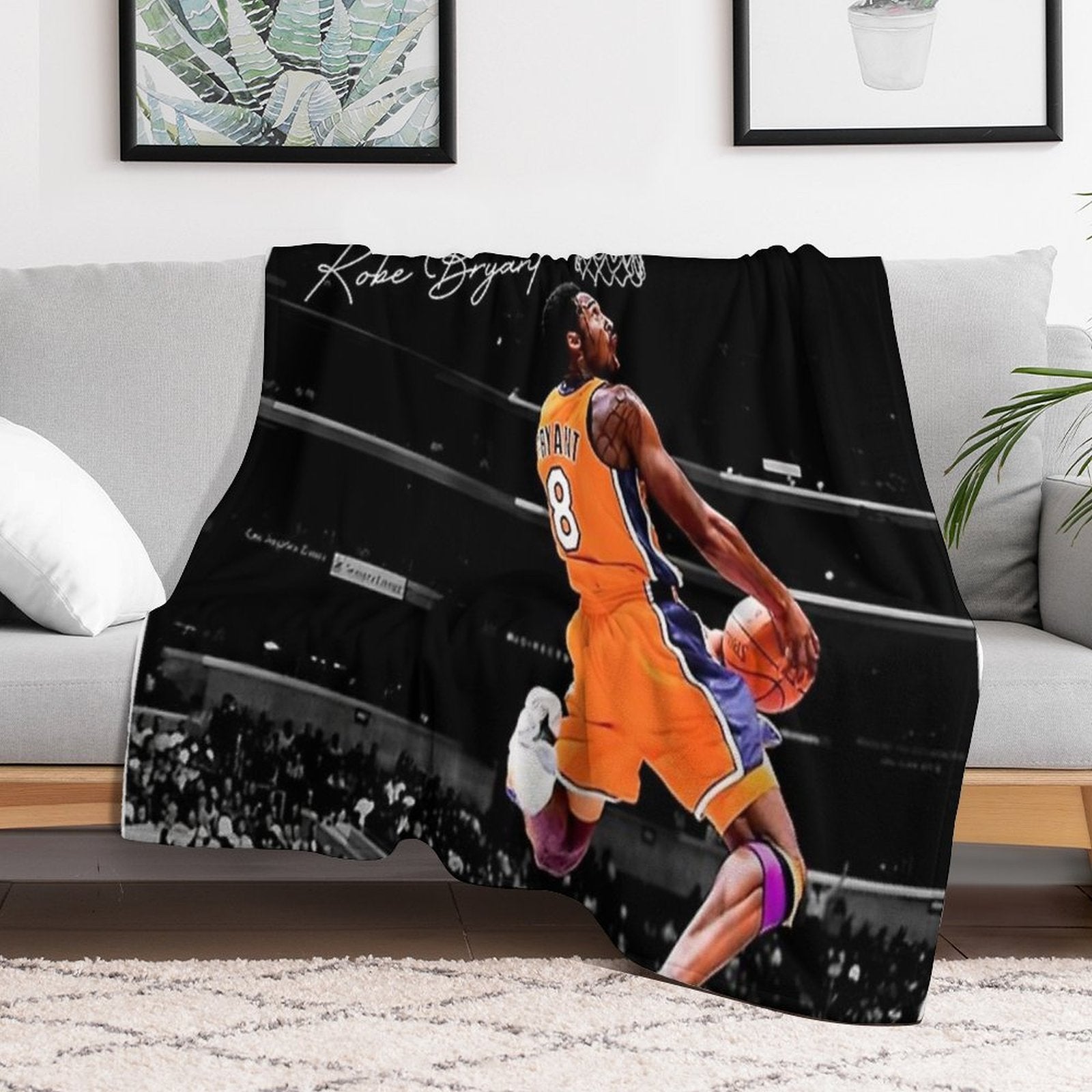 Dunk Kobe Bryant Gift-ready Throw Blanket