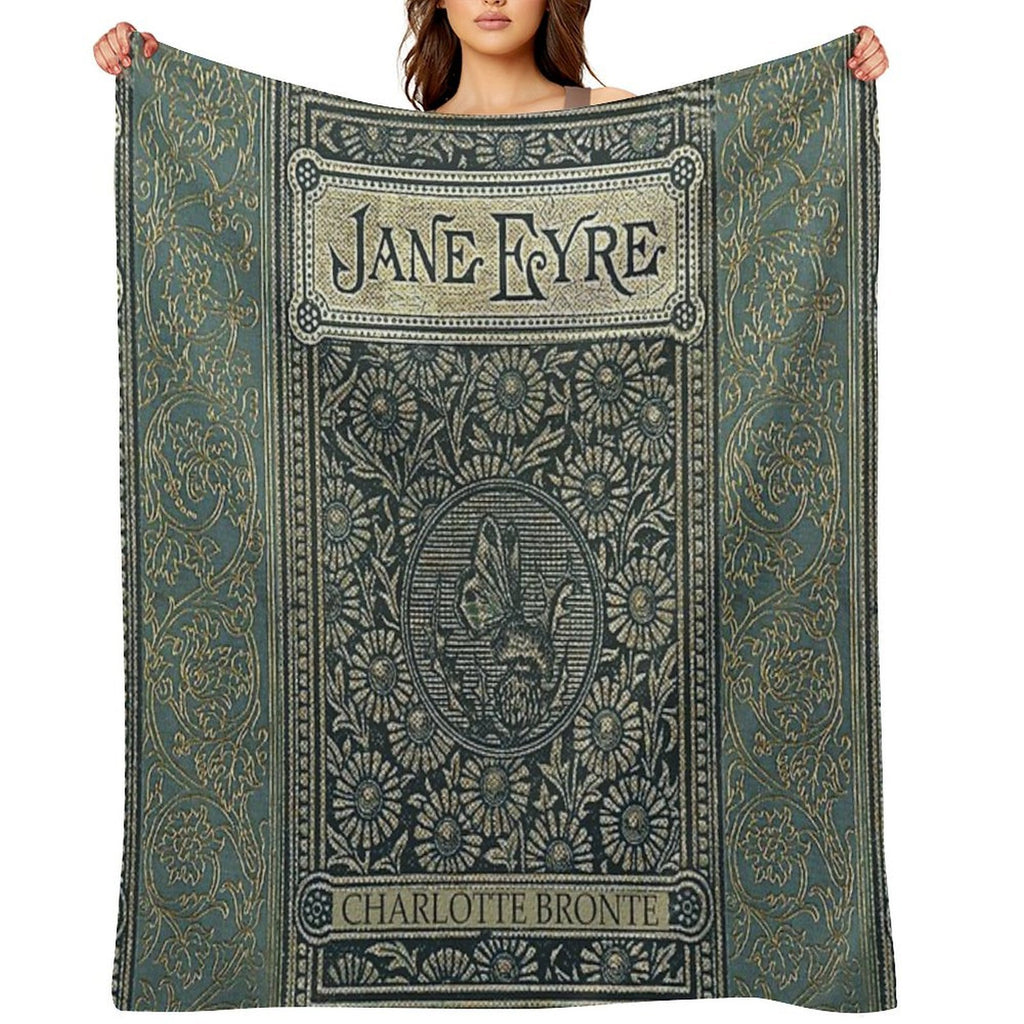 Jane Eyre Old Book Cover Design Comfort Throw Blanket
