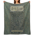 Jane Eyre Old Book Cover Design Comfort Throw Blanket