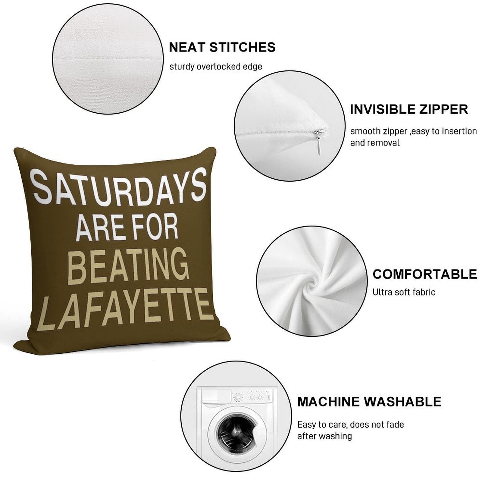 Lehigh Vs. Lafayette Soft Style Accent Throw Pillow