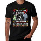 Its Too Hot For Ugly Christmas Sweaters Manatee Lover  Trendy Pattern T-Shirt