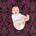 Pink Vines And Lace Easy Care Throw Blanket