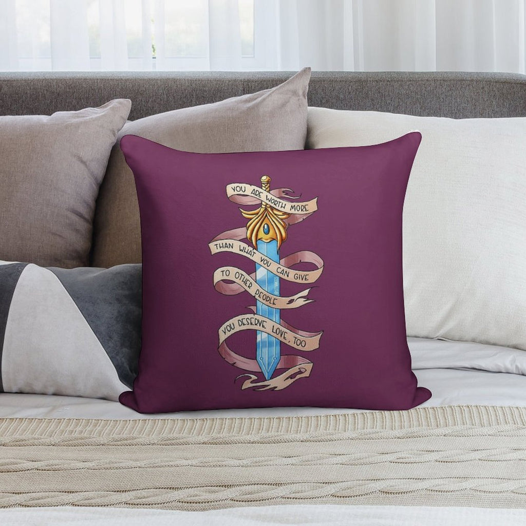 You Deserve Love Too Soft Shrink-Resistant Throw Pillow