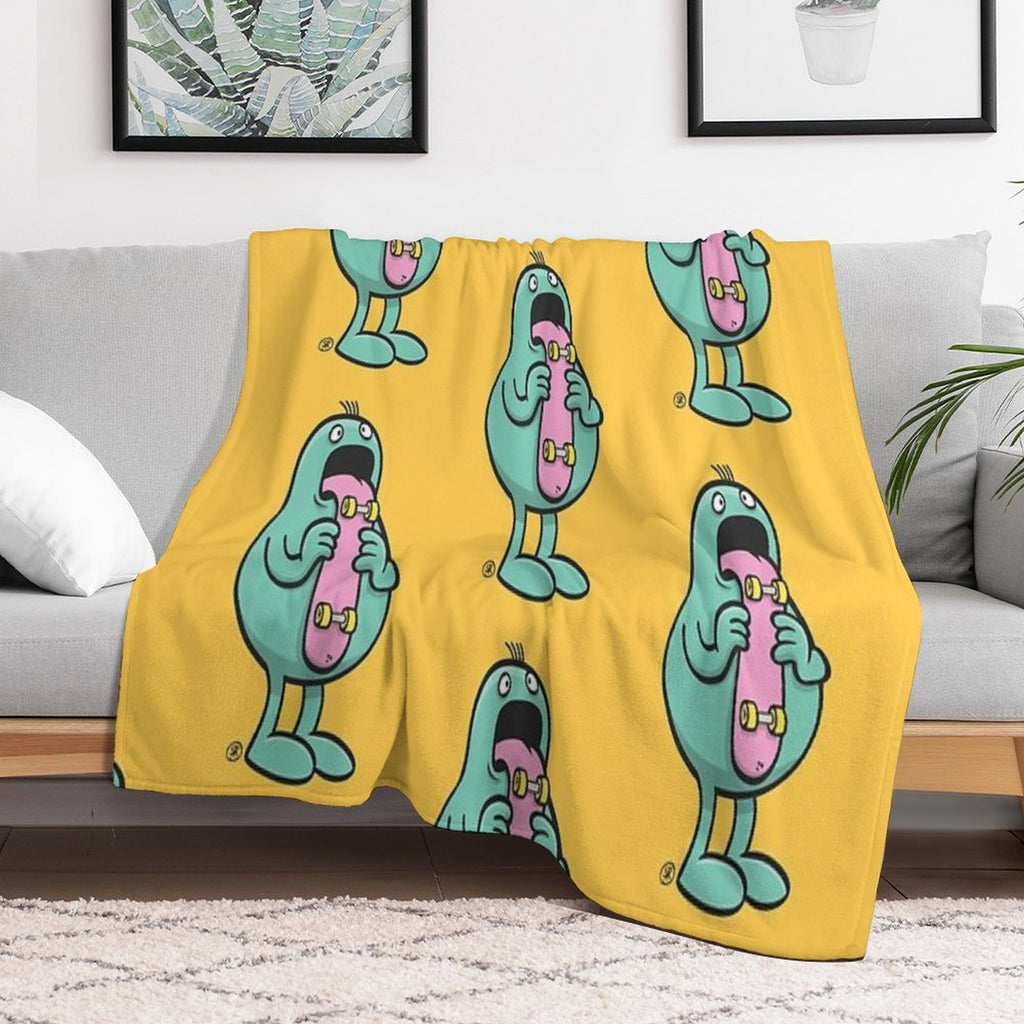 Skate Language Gift-ready Throw Blanket