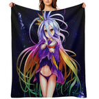 Shiro No Game No Life Drawing For Otaku Wrinkle-free Throw Blanket