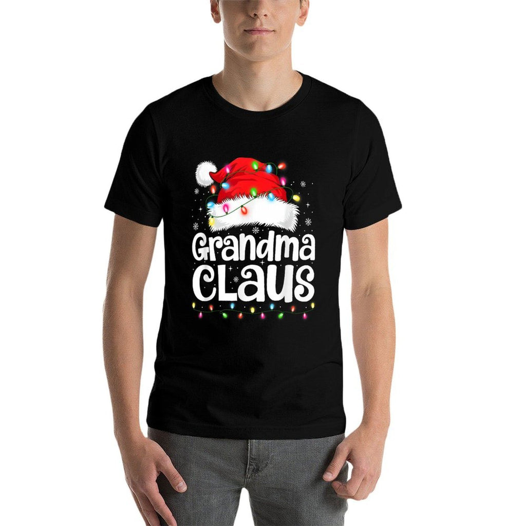 Grandma Claus Matching Family Christmas Funny Xmas Pajamas Comfortable T-Shirt