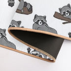 Raccoons  Absorbent Bath Mat