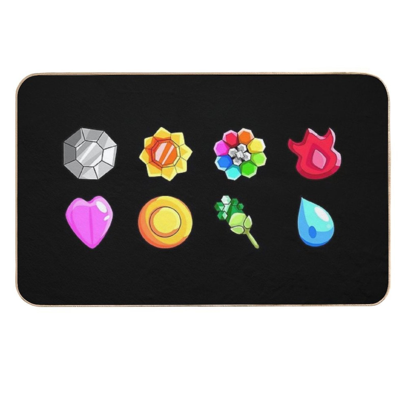 Kanto Badges  Long-Lasting Bath Mat