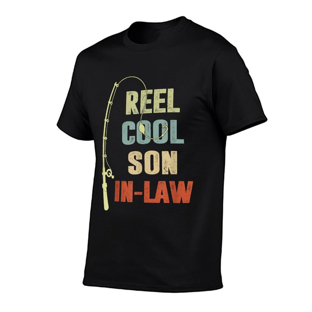 Retro Reel Cool Son In Law Funny Father Gift Bass Fishing  Vintage-inspired T-Shirt