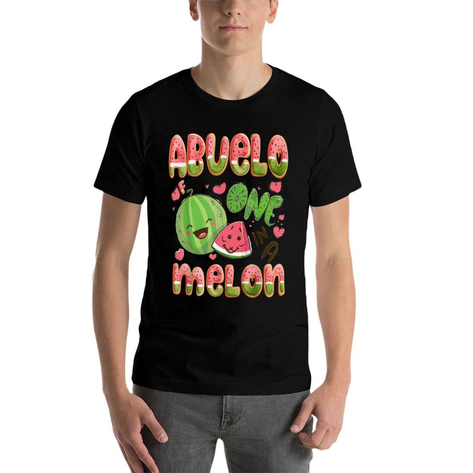 Abuelo Of One In A Melon 1St Birthday Watermelon Bday Party  Oversized Silhouette T-Shirt