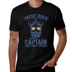 Yacht Rock Captain Pontoon Boat Party Sailor Boating  Slim-fit Cut T-Shirt