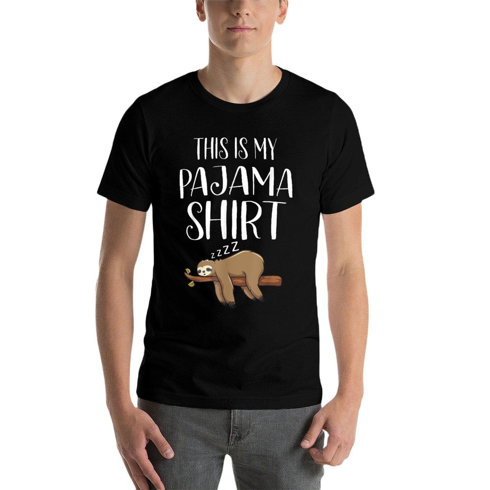 This Is My Pajama Sloth Funny Sleepover Gift  Odor-resistant T-Shirt
