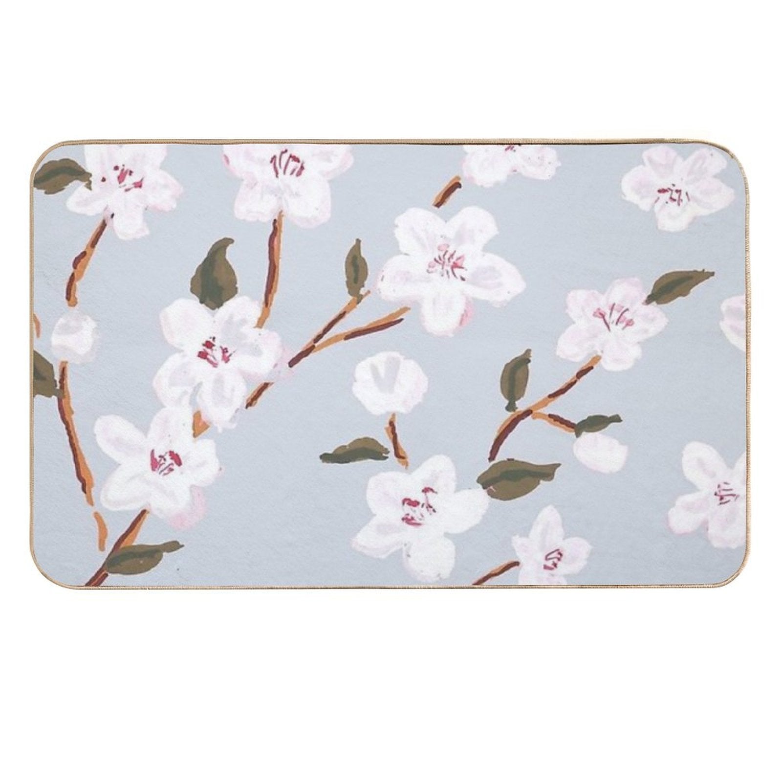 Floral Pattern  Anti-Trip Bath Mat