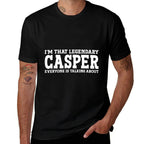Casper Surname Funny Team Family Last Name Casper  Moisture-wicking T-Shirt