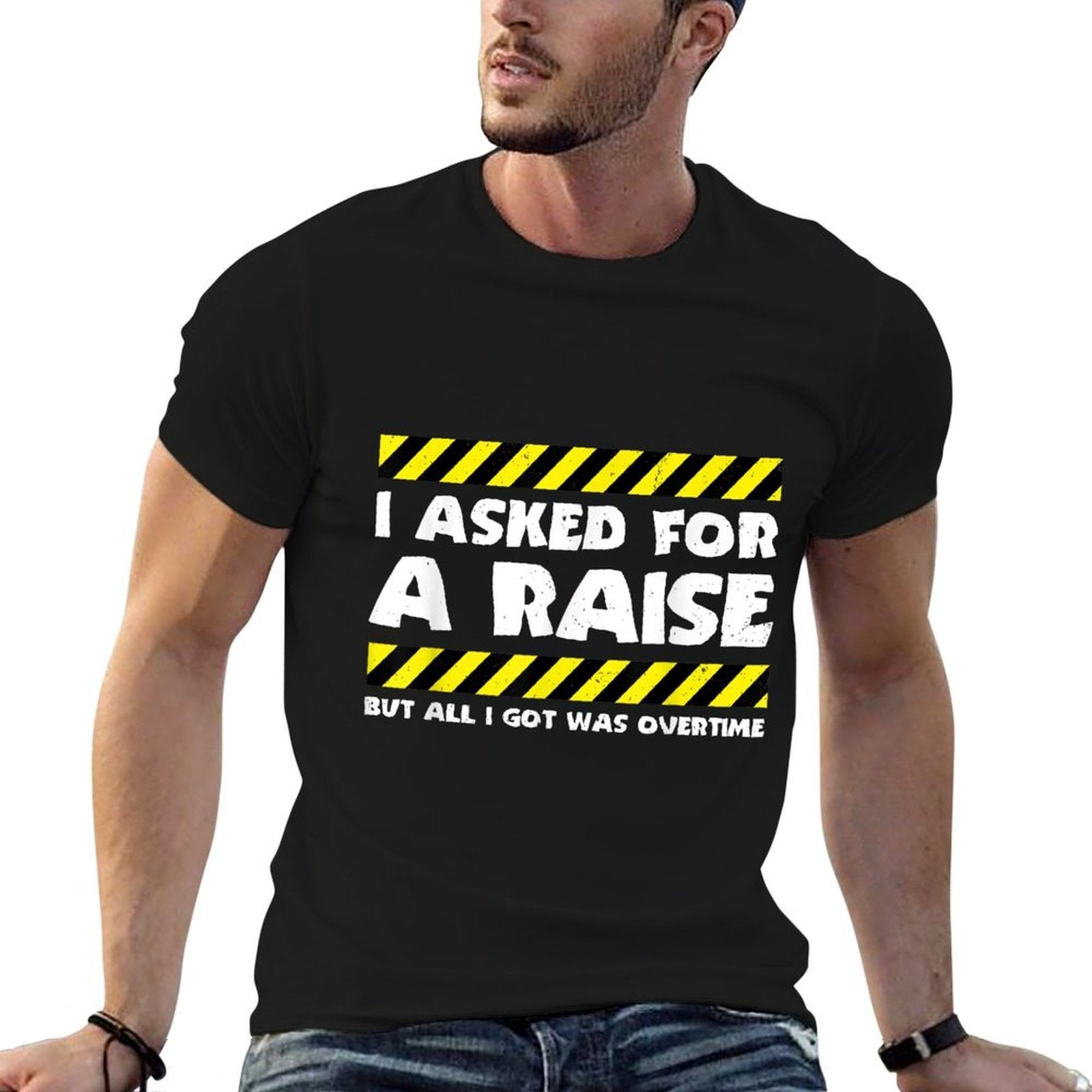 Funny Work Meme - Working Overtime - Funny Factory Worker  Heathered Texture T-Shirt