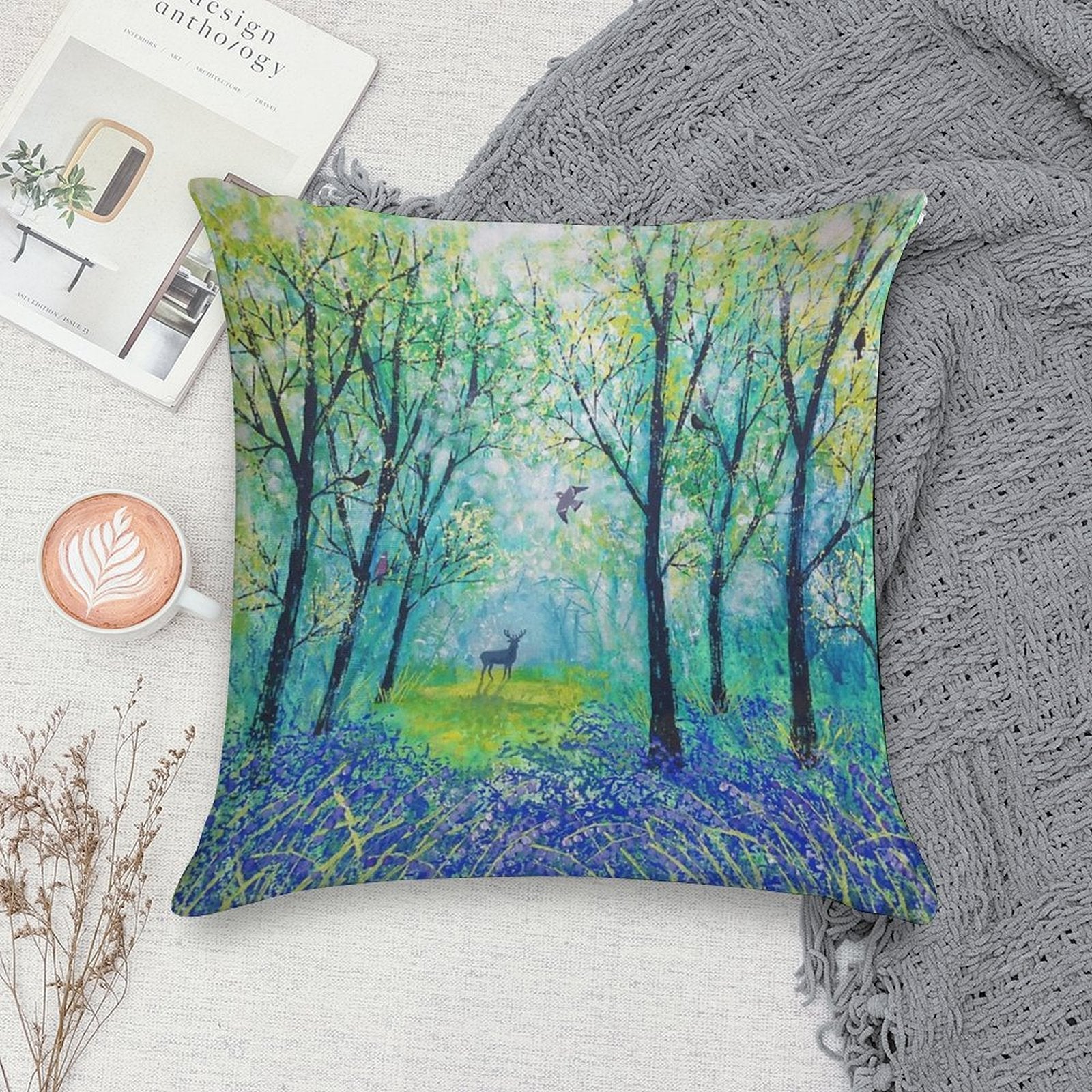 Beyond The Blue Soft Washable Throw Pillow