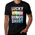 Cute Lucky Bingo Art For Men Women Game Player Bingo Lovers  Breathable T-Shirt
