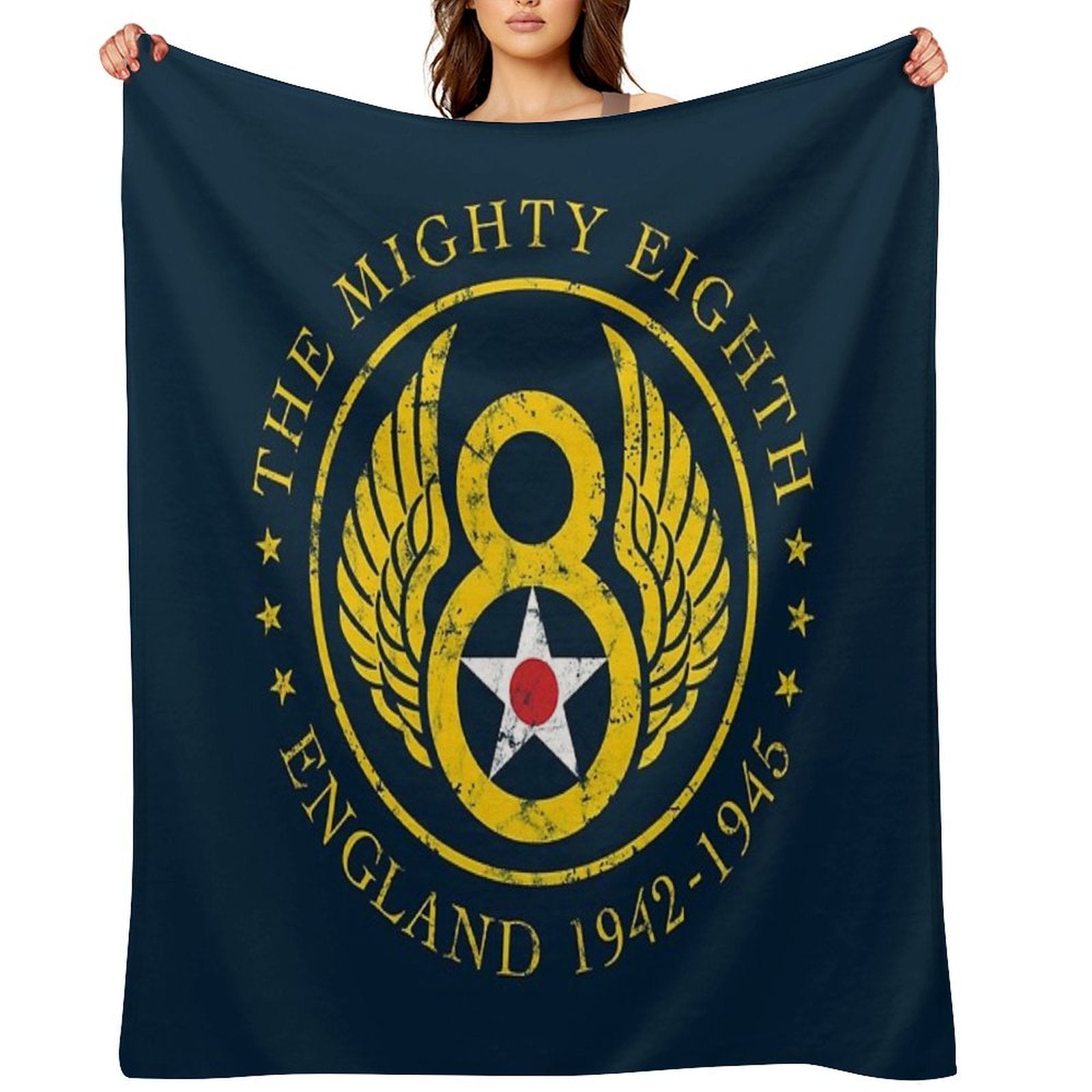 Mighty Eighth - 8th Air Force Plush Throw Blanket