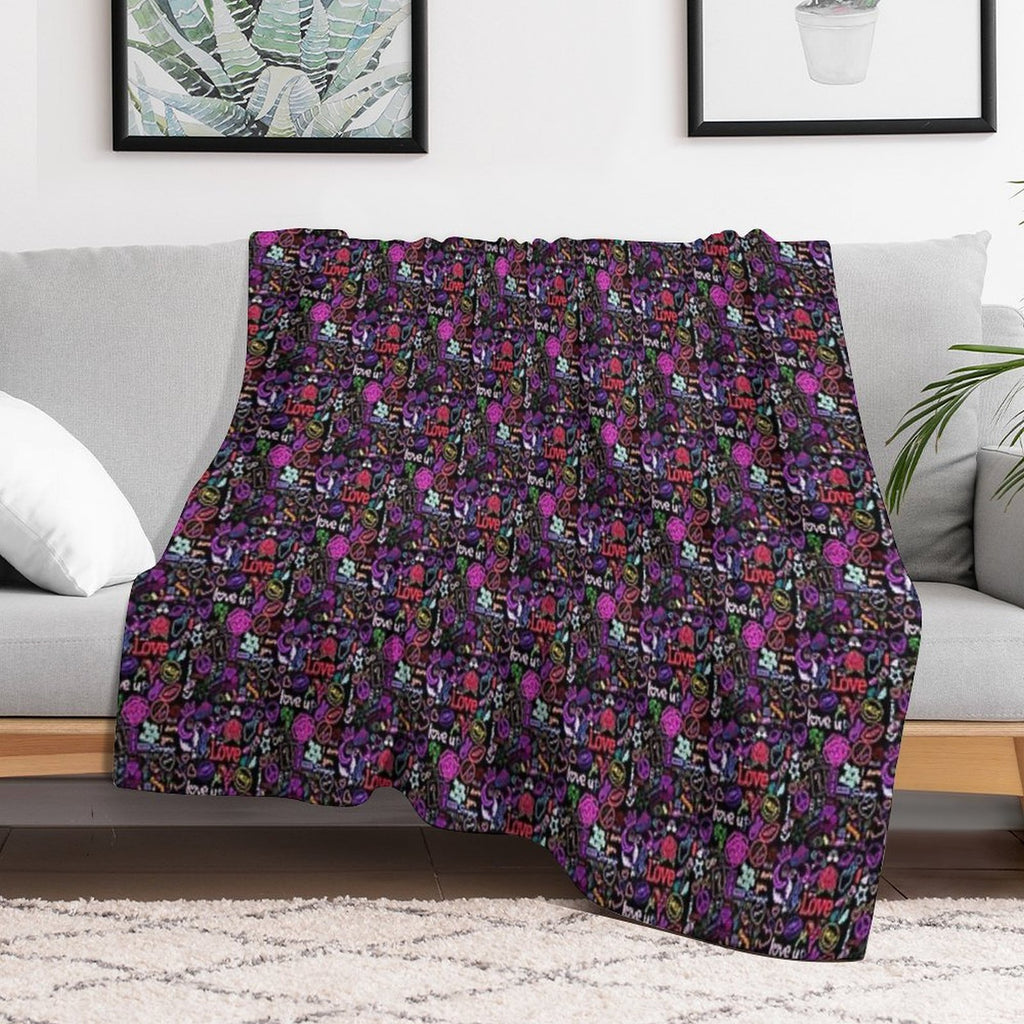 Língua Easy Care Throw Blanket