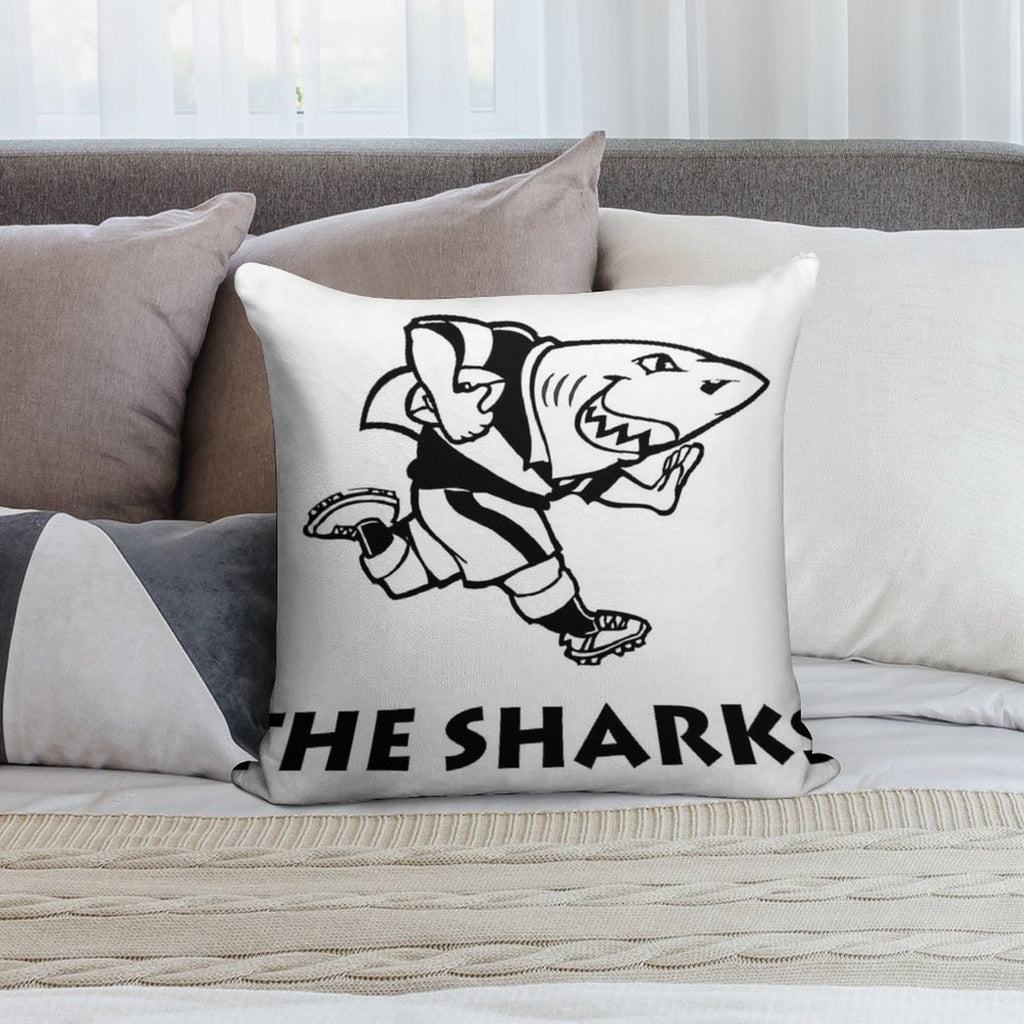 The Sharks Rugby Supporter Gear Soft Shrink-Resistant Throw Pillow