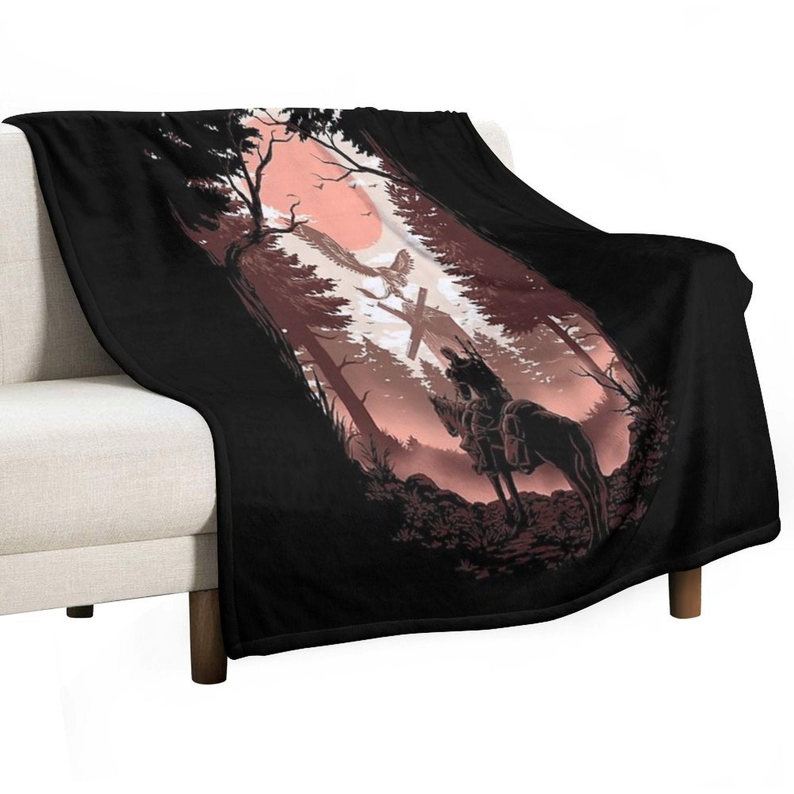 The Wild Hunt Easy Care Throw Blanket