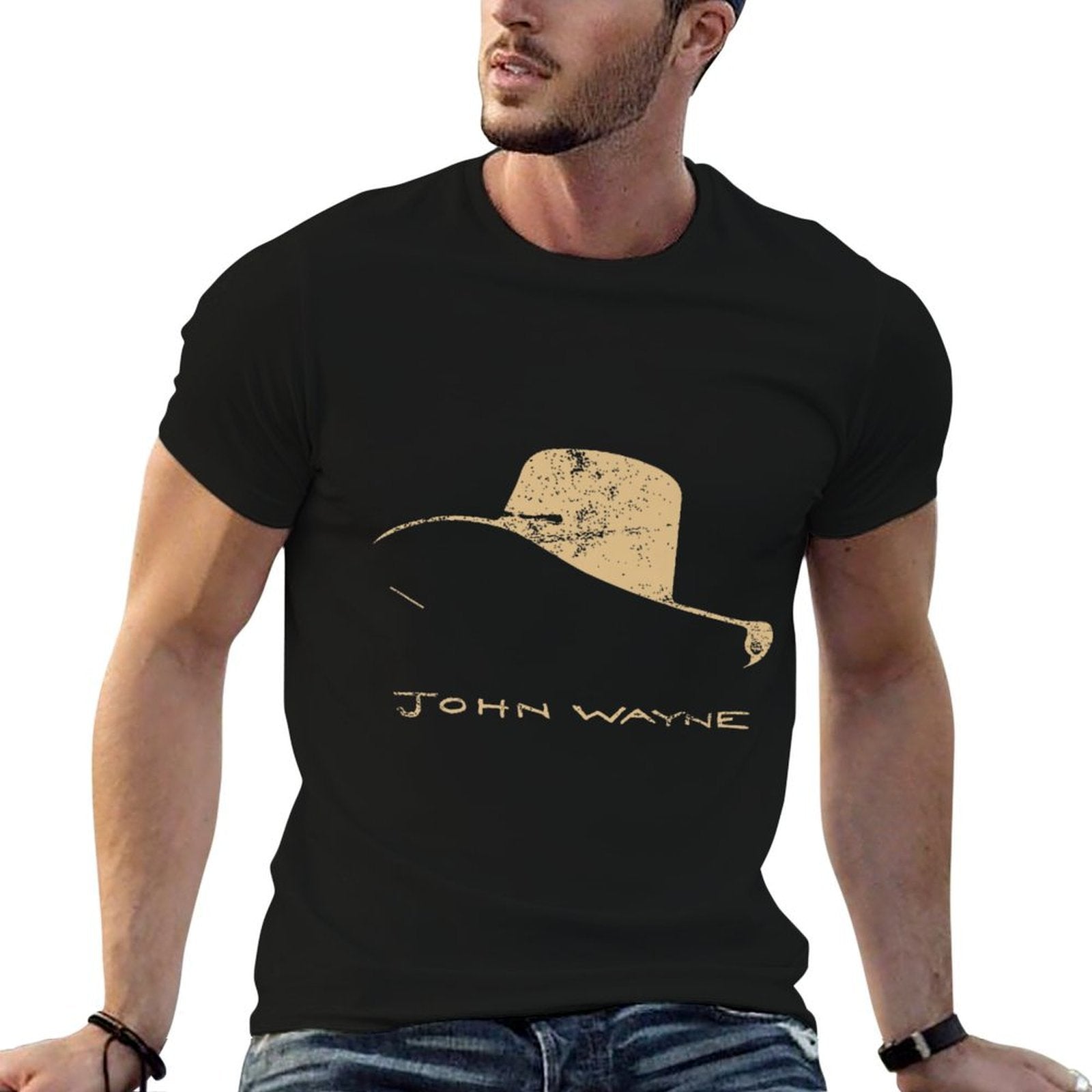 John Wayne Cowboy Hat Premium Comfortable T-Shirt