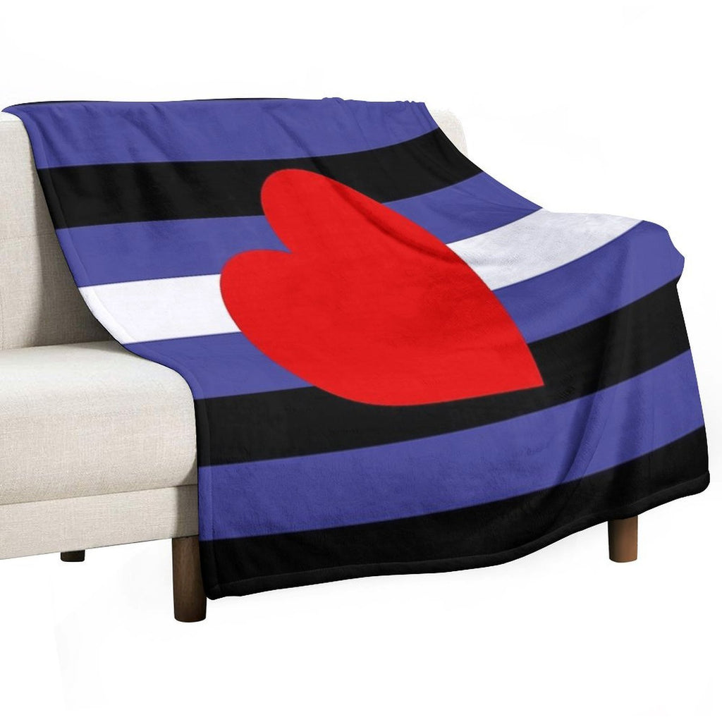 Leather Pride Flag Multi-functional Throw Blanket