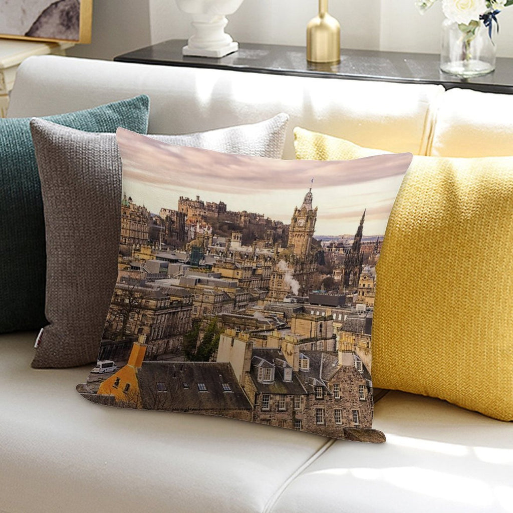 Edinburgh Morning Soft Easy Maintenance Throw Pillow