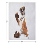 The Boxer (Wordless) Easy Care Throw Blanket