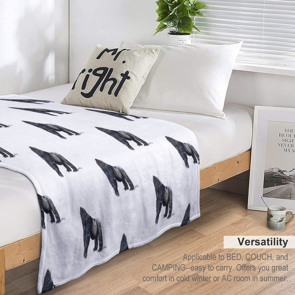 Gorilla Velvety-soft Throw Blanket