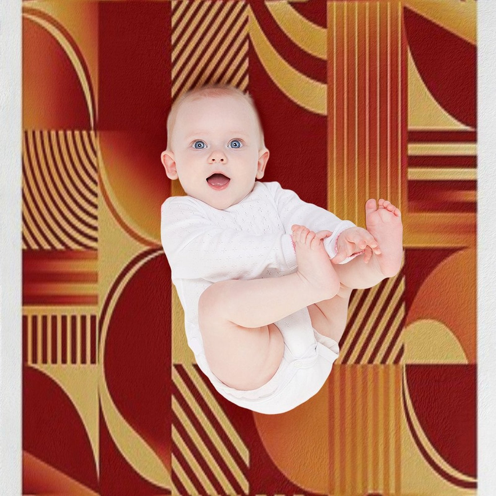 Art Deco  Retro  Vintage  Home Decor Eco-conscious Throw Blanket