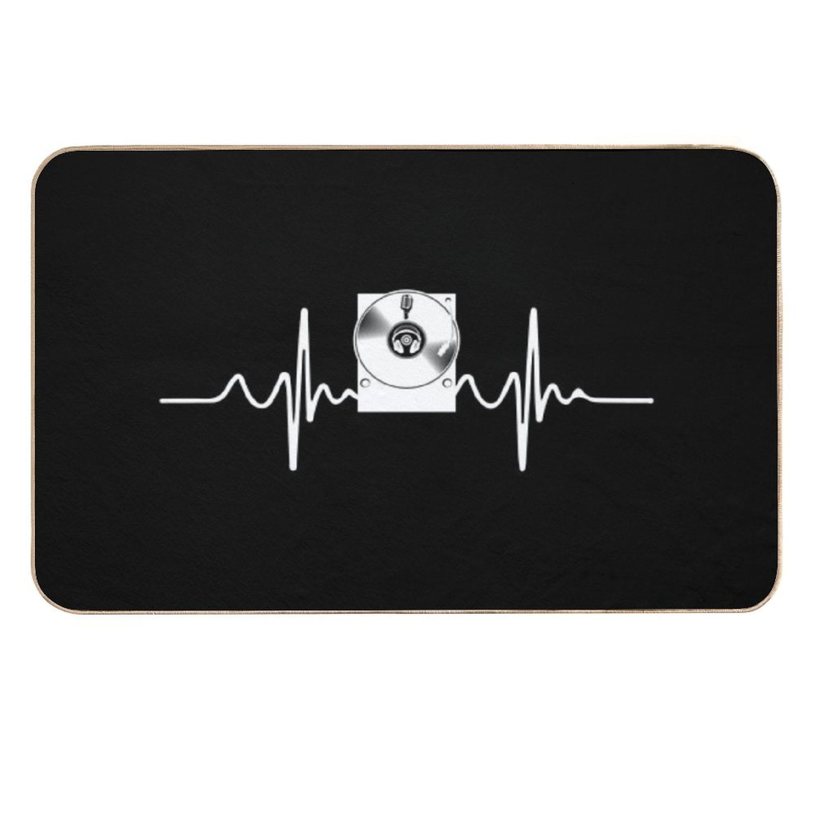 Funny Retro Vintage Vinyl Record  Pet-Safe Bath Mat