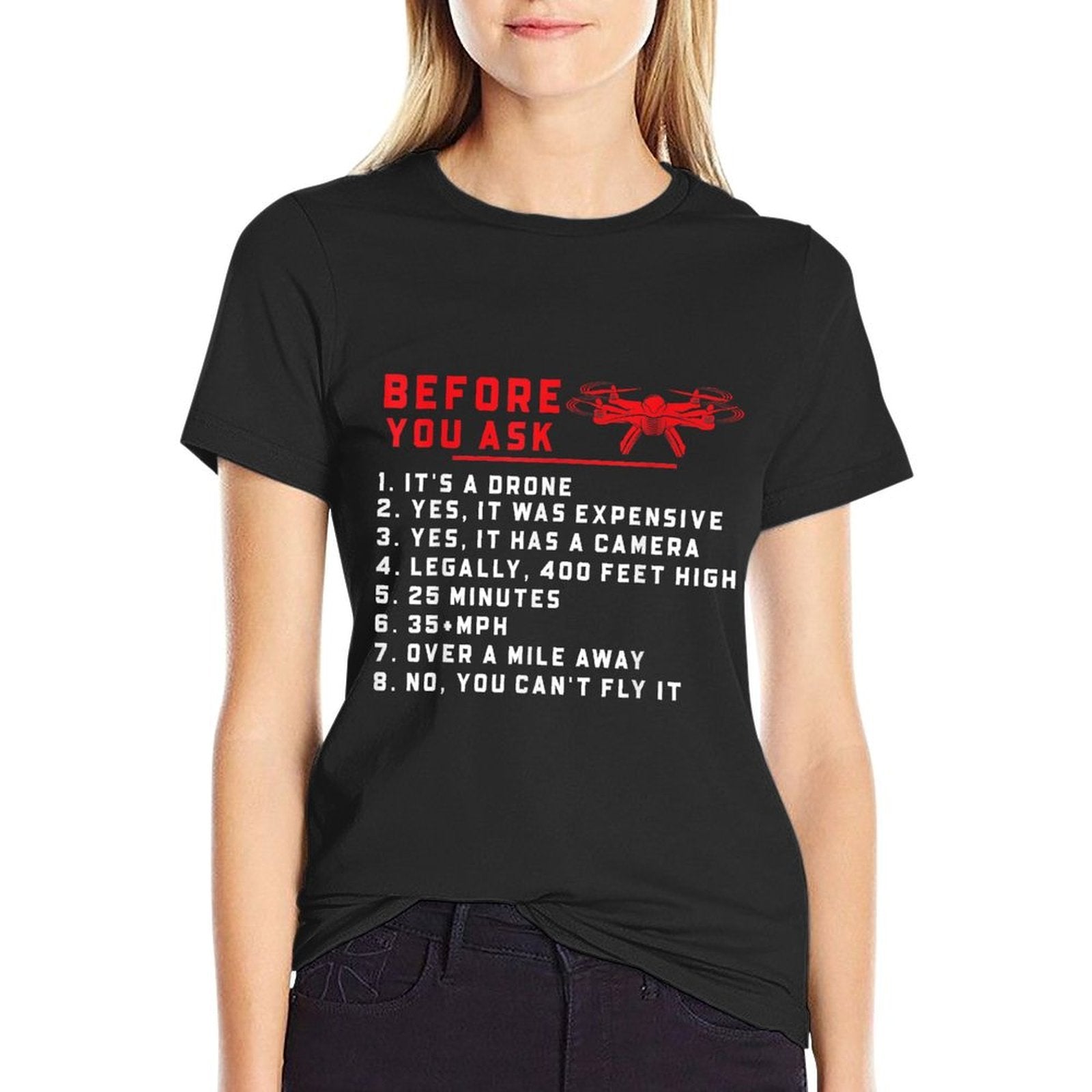 Funny Drone Quadcopter UAV Pilots  Stretchy T-Shirt