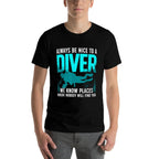 Cool Scuba Diving For Men Women Open Water Ocean Diver Lover  Fade-proof Color T-Shirt
