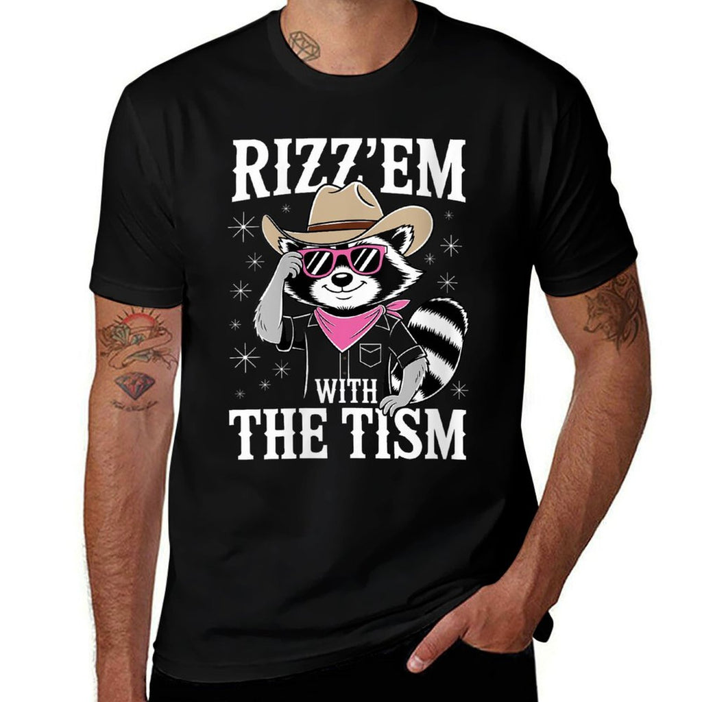 Womens Funny Rizz Em With The Tism Gen Z Humor Lovers Men Women  Soft T-Shirt