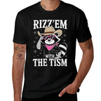 Womens Funny Rizz Em With The Tism Gen Z Humor Lovers Men Women  Soft T-Shirt