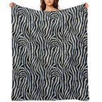 Tropical Zebra Fusion Quick-dry Throw Blanket