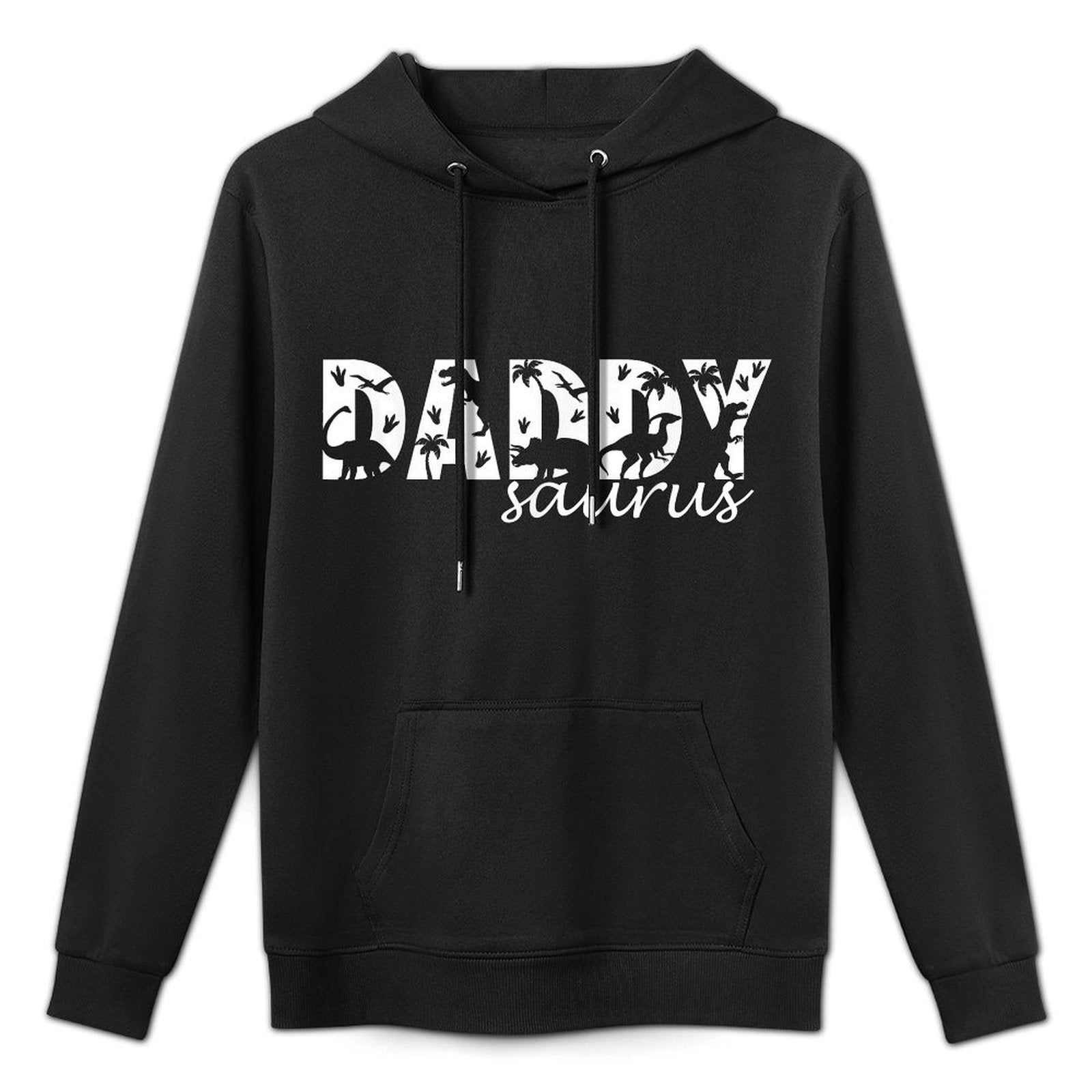 Daddysaurus T Rex Dinosaur Daddy Saurus Dad Family Matching Customizable Surface Hoodie