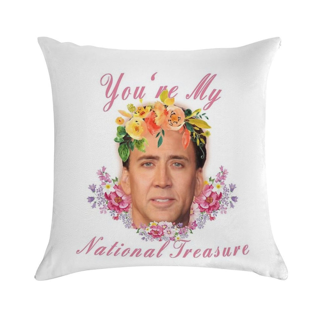Nicolas Cage - You're My National Treasure - Nicholas Cage - Nick Cage - Nic Cage Soft Home Decor Throw Pillow