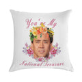 Nicolas Cage - You're My National Treasure - Nicholas Cage - Nick Cage - Nic Cage Soft Home Decor Throw Pillow