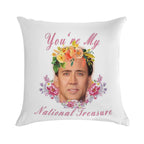 Nicolas Cage - You're My National Treasure - Nicholas Cage - Nick Cage - Nic Cage Soft Home Decor Throw Pillow