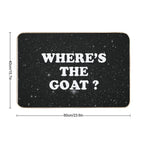 Where's The Goat  High-Traffic Bath Mat