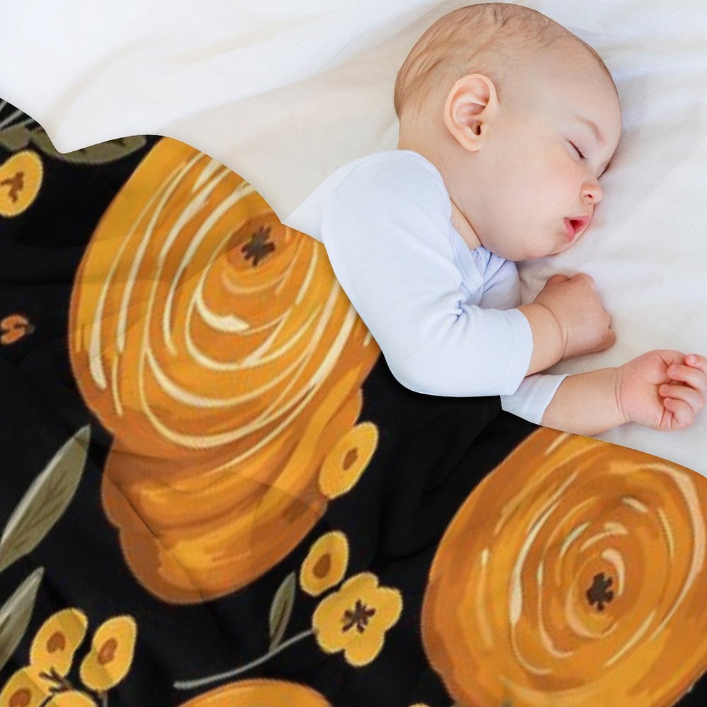 Honey Bun Wrinkle-free Throw Blanket