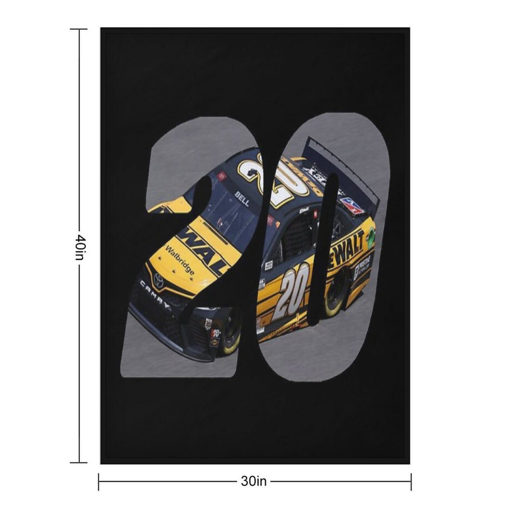 Christopher Bell Car 20 Machine-washable Throw Blanket