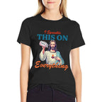 I Sprinkle This On Faith Everything Jesus Meme Saying  Fade-proof Color T-Shirt