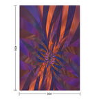 Abstract in Orange And Purple Comfort Throw Blanket