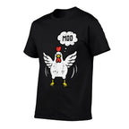 Chicken Cow Moo Funny Farm Animal Hen Farmer Men Women Kids  Wrinkle-resistant T-Shirt