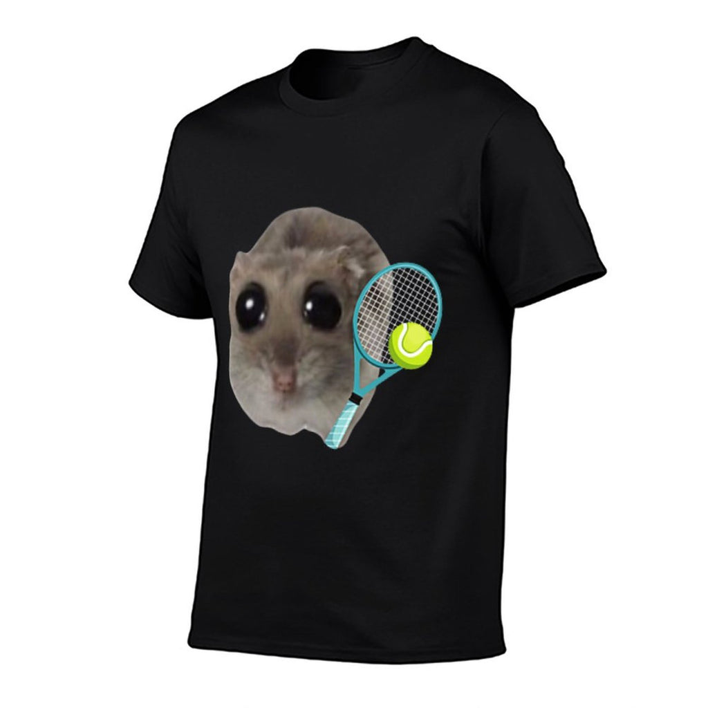 Sad Hamster Meme - Tennis  Tagless Design T-Shirt
