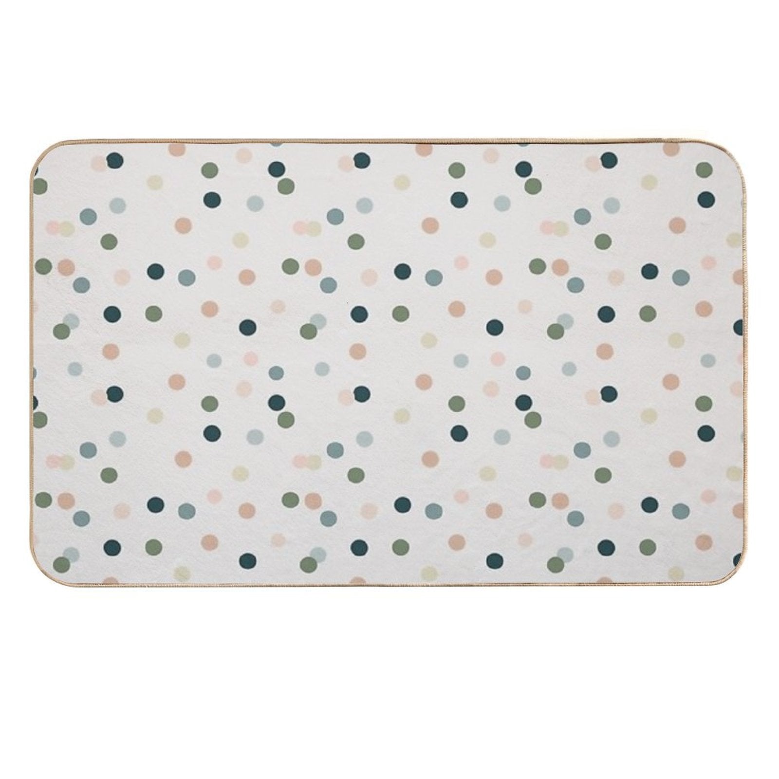 Colourful Polka Dots  Fade-Resistant Bath Mat